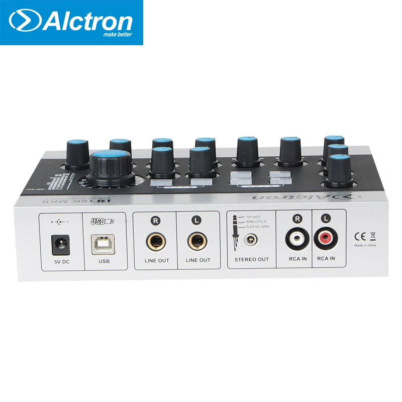 USB аудио интерфейс Alctron U16K MKII преобразует звуковую карту полнофункциональный