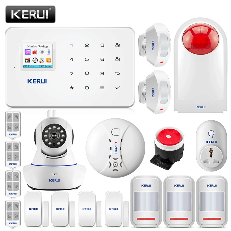 KERUI G18 GSM сигнализация системы безопасности домашняя охранная сигнализация Android IOS приложение дистанционное управление Alarmas De Seguridad Para Casa