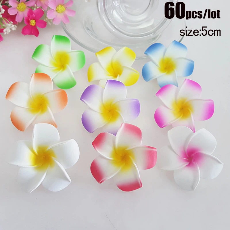 

60Pcs/lot Artificial Foam Flower With Clip Heads For Hat Home Wedding Decoration Party & Holiday DIY Decorations