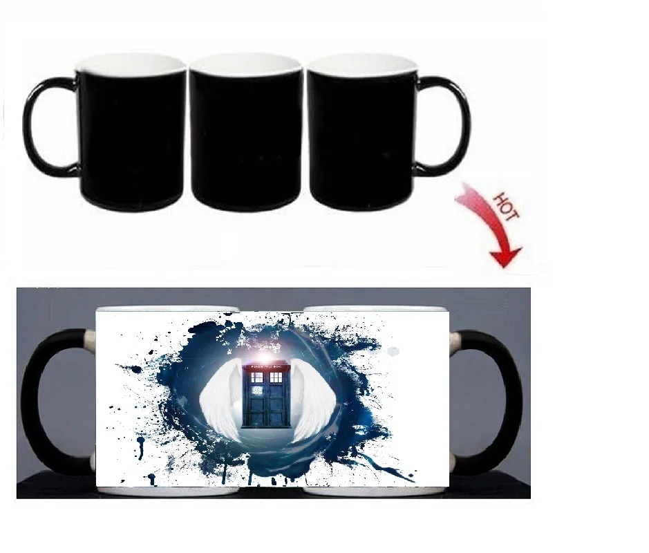 Волшебная кружка ТАРДИСа меняющая цвет 300 мл|morphing mug|magic mugmilk mug |