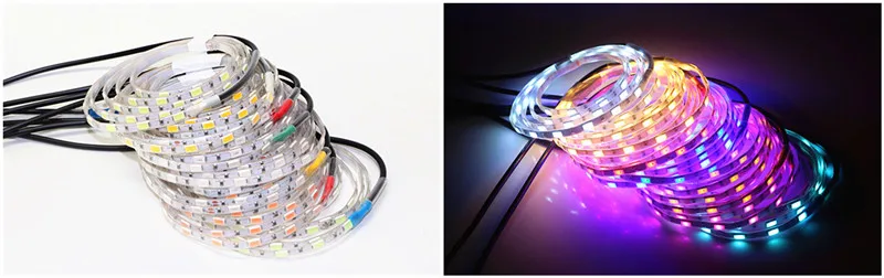 Супер яркий DC 5 в 1 м 5630 SMD светодиодный гибкий полоса 5 мм ширина 60 Светодиодный/м IP67 водонепроницаемая лента светильник с usb-кабелем