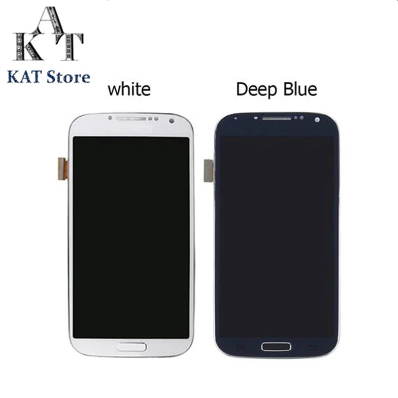 Сменный ЖК экран KAT для Samsung Galaxy S4 I9500 i337 i9505 E300S дисплей сенсорный с рамкой гарантия