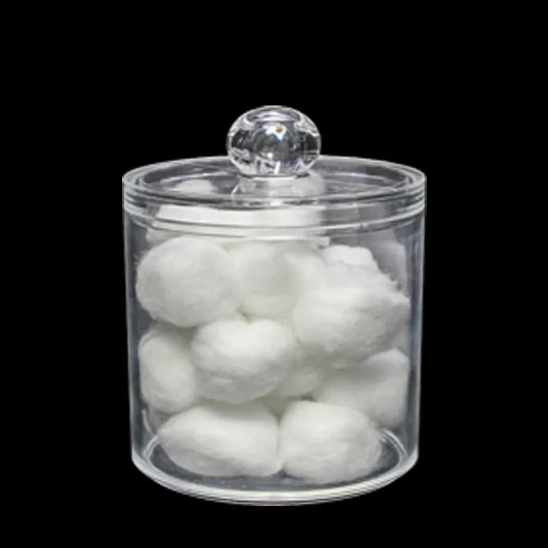 Cotton ball box Прозрачная акриловая комбинация 3 в 1 органайзер для хранения очищающий хлопковый ящик косметический макияж пластиковый контейнер хлопок - Цвет: Cotton ball box