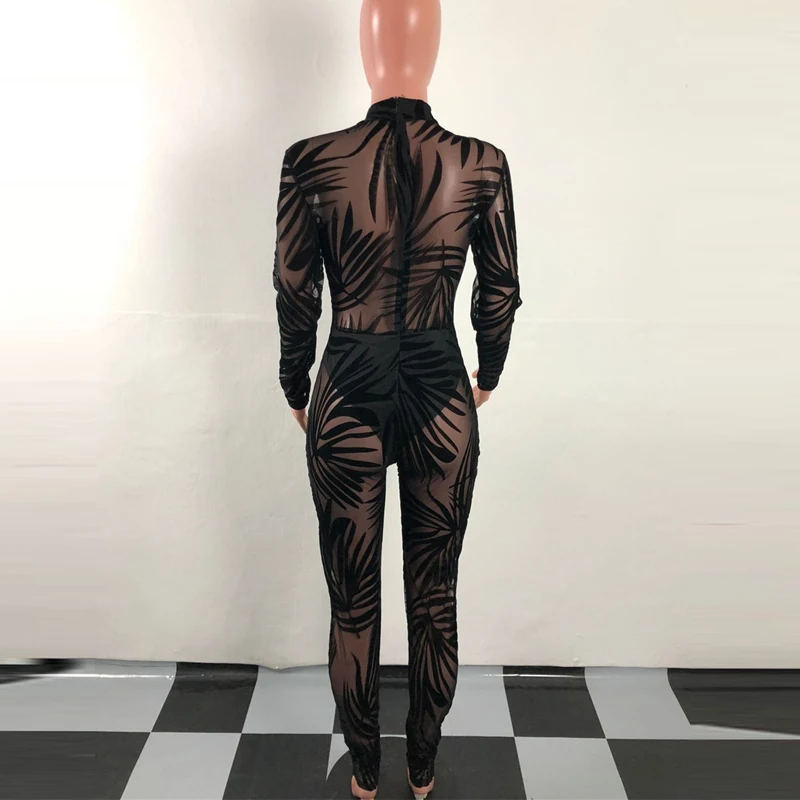 Новейший сетчатый комбинезон из бамбукового листа для женщин сексуальная
