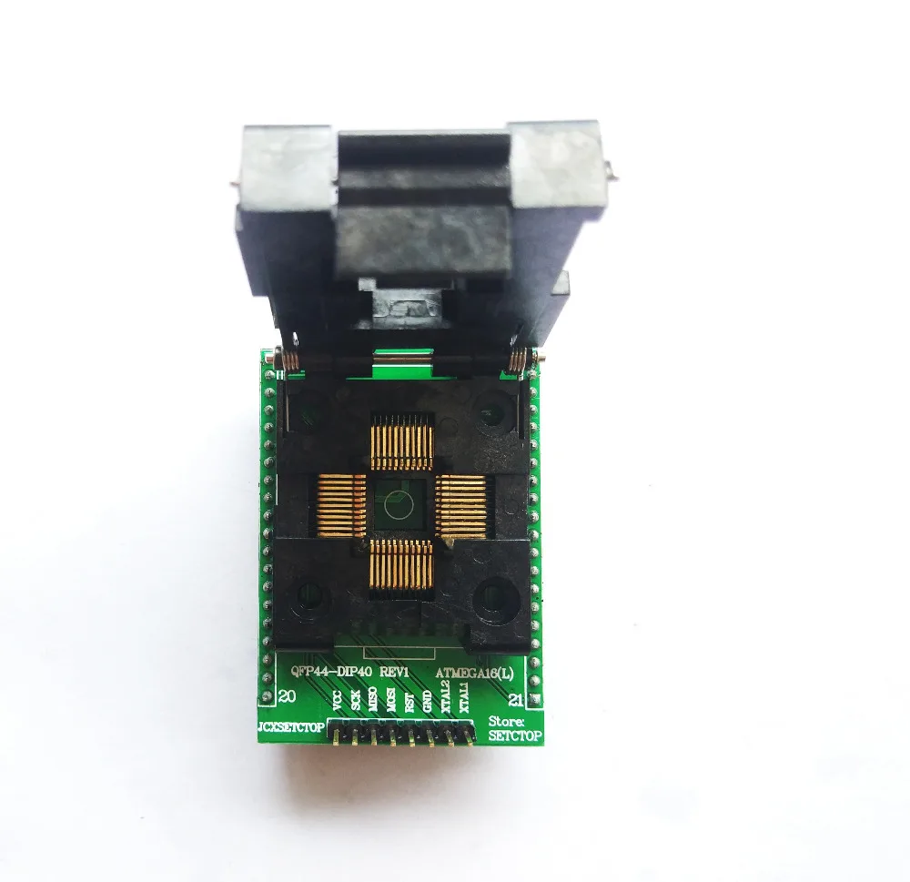 LQFP44 TQFP44 К DIP40 адаптер QFP44 Adpater IC чип тест ожога блок atmega16 atmega32 lqfp AVR разъем программист