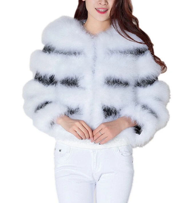 Новое поступление 2019 года женский топ продаж модный настоящий Страус шуба для