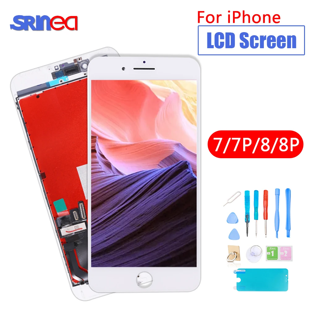 Для Iphone 7 Plus ЖК экран и дигитайзер в сборе I Phone 8 7plus 8p 7p класс AAA Замена дисплея