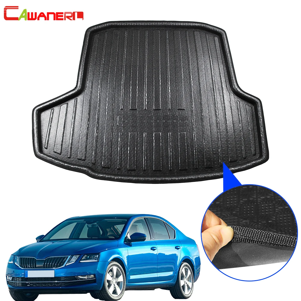 Cawanerl автомобильный поднос для багажника задний пол коврик кузова Skoda Octavia Sedan