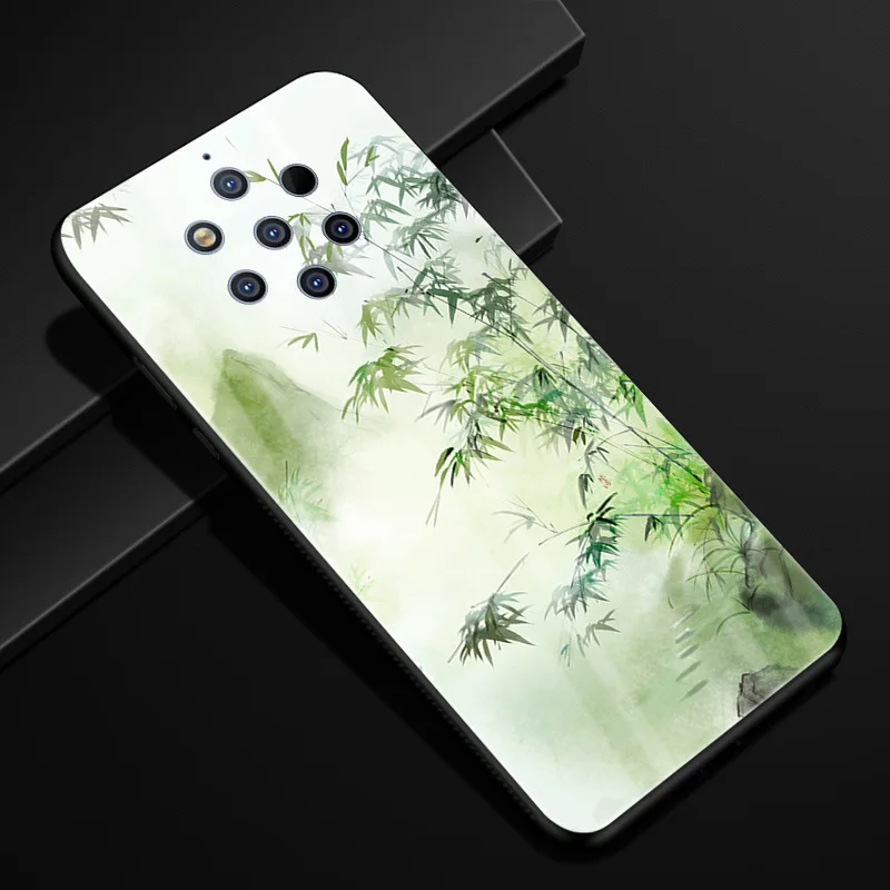 28 Для Nokia 9 PureView чехол из закаленного стекла Жесткий PC задняя крышка для Nokia 9 Pure View чехлы для телефонов силикон бампер для Nokia9 PureView - Цвет: 28