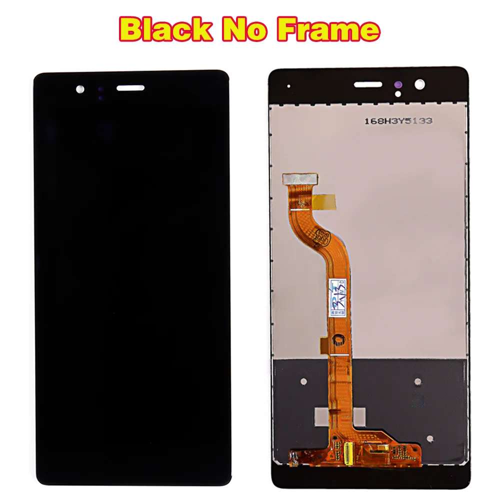 Black No Frame По сделке команда ЖК-дисплей для HUAWEI P9 EVA-L09 EVA-L19 5,2 дюймов кодирующий преобразователь сенсорного экрана в сборе 1920*1080 рамка с бесплатными инструментами - Цвет: Black No Frame