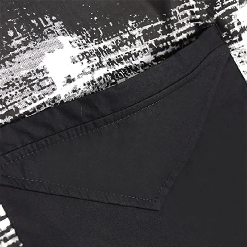 New 2019 Spring Summer Shirt Pattern Flower Loose Plus Size Clothes Long Mosaic Printing Blouse Women Tops |