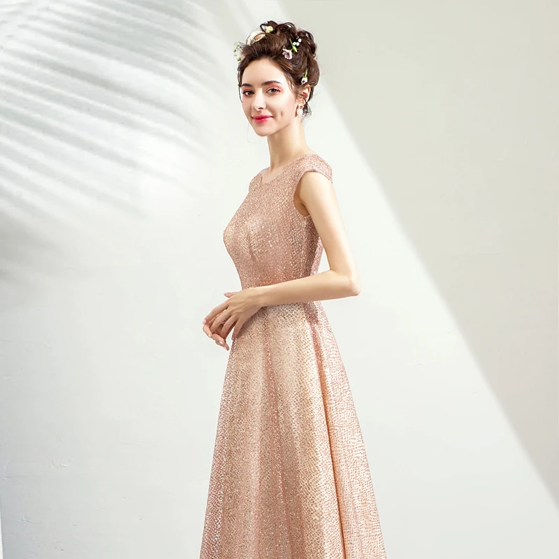Ruthshen Светоотражающие платье платья для выпускного вечера Vestido Fiesta праздничные 2019