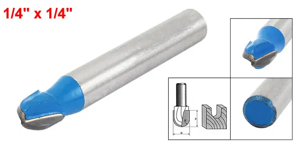 

1/4" x 1/4" Woodworking Straight Shank Cove Box Router Bit