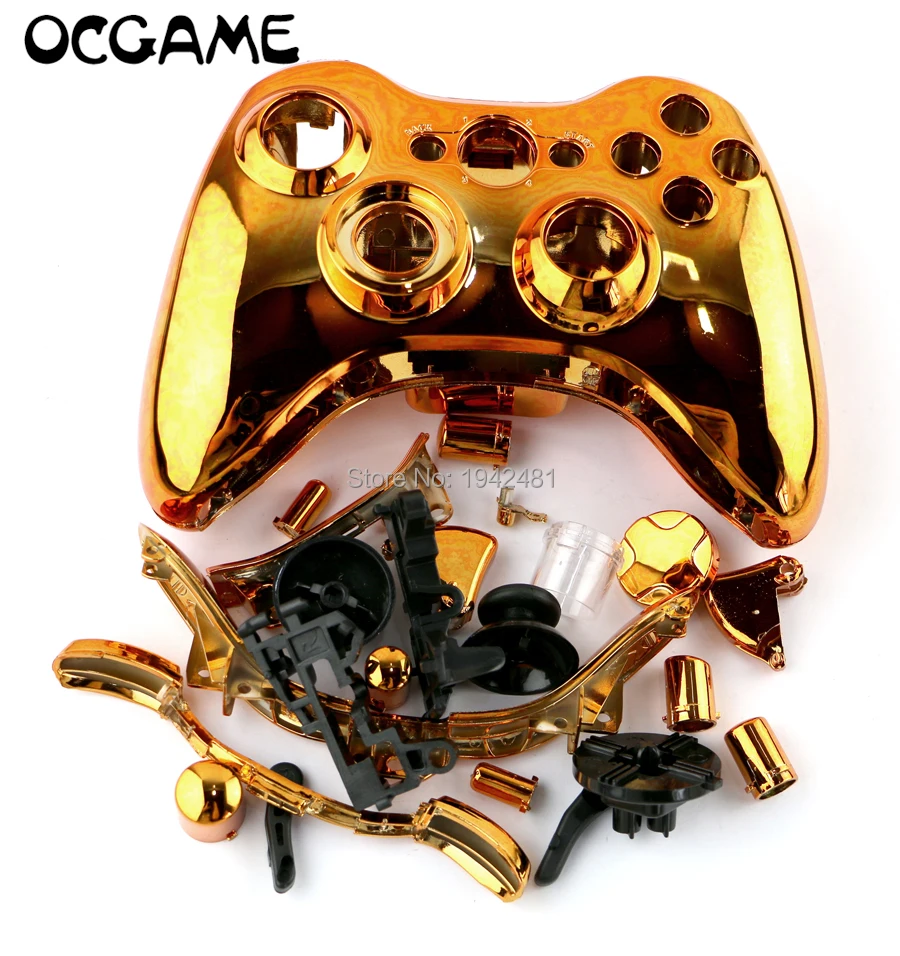 OCGAME 20 компл./лот хромированный чехол с ручкой полной оболочкой и кнопкой для Xbox360