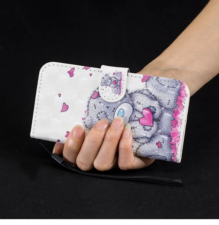 Флип-кожаный чехол для Coque Xiaomi Redmi Note 4 чехол 3D окрашенный чехол-книжка для Etui Xiomi Redmi Note 4X панда кошелек чехол для телефона