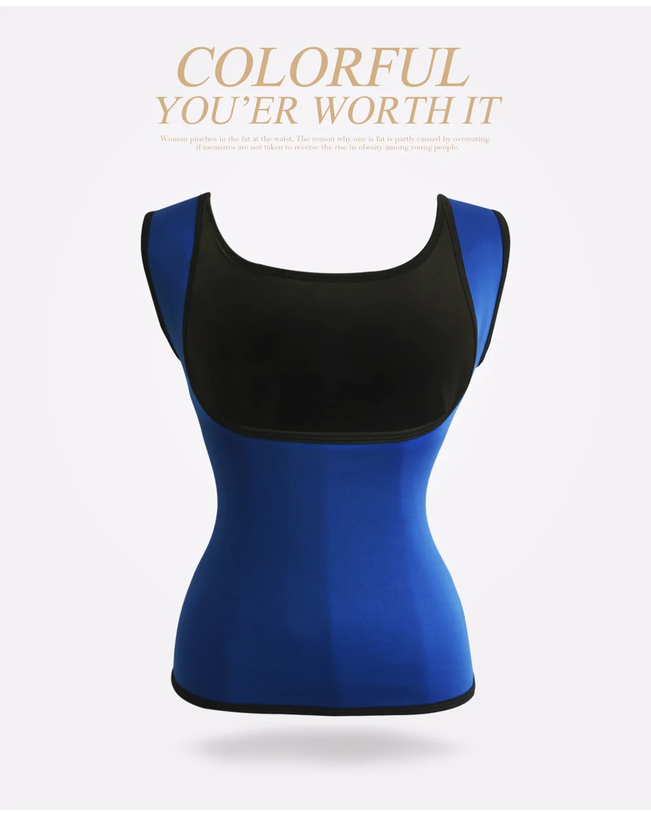 Неопреновый жилет для тренировок по талии Fajas Sweat Body Shaper тонкий корректирующий костюм безрукавки женские корсеты под грудью талии Cincher размера плюс 5XL