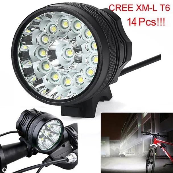 Skywolfeye 14x T6 LED 3 режима велосипедная лампа фара горелка 6 | Лампы и освещение
