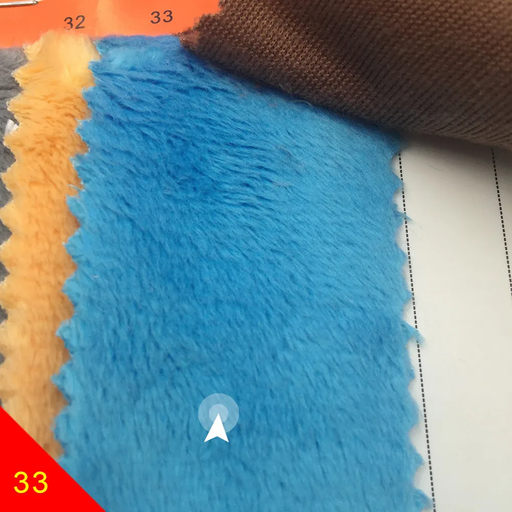 33 ZYFMPTEX Новое поступление 5 мм ворс 150x50 см/80 см/100 см Minky плюшевая ткань для шитья своими руками Лоскутная Ткань полиэстер Telas бархатная ткань - Цвет: 33