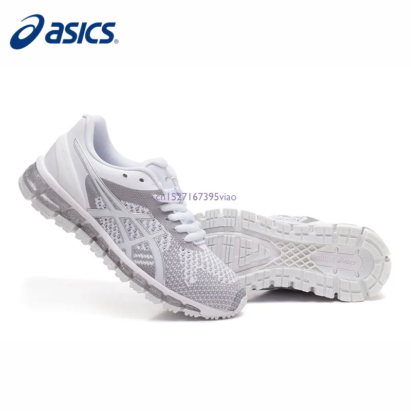 Оригинальные ASICS GEL-QUANTUM 360 KNIT женские кроссовки для бега, белые спортивные кроссовки, уличная спортивная обувь на шнуровке