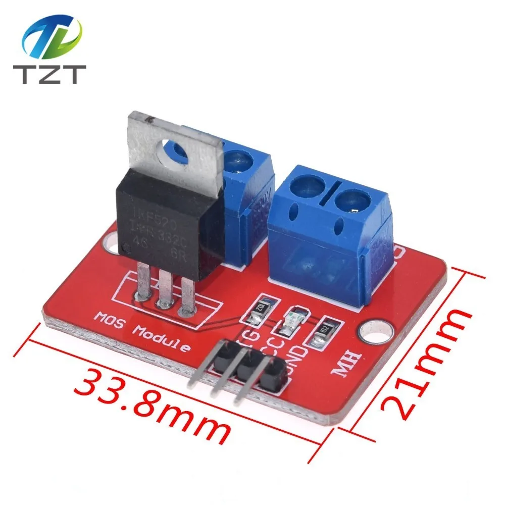 0-24V Топ Mosfet Кнопка IRF520 драйвер MOS модуль для Arduino MCU ARM Raspberry pi | Электронные
