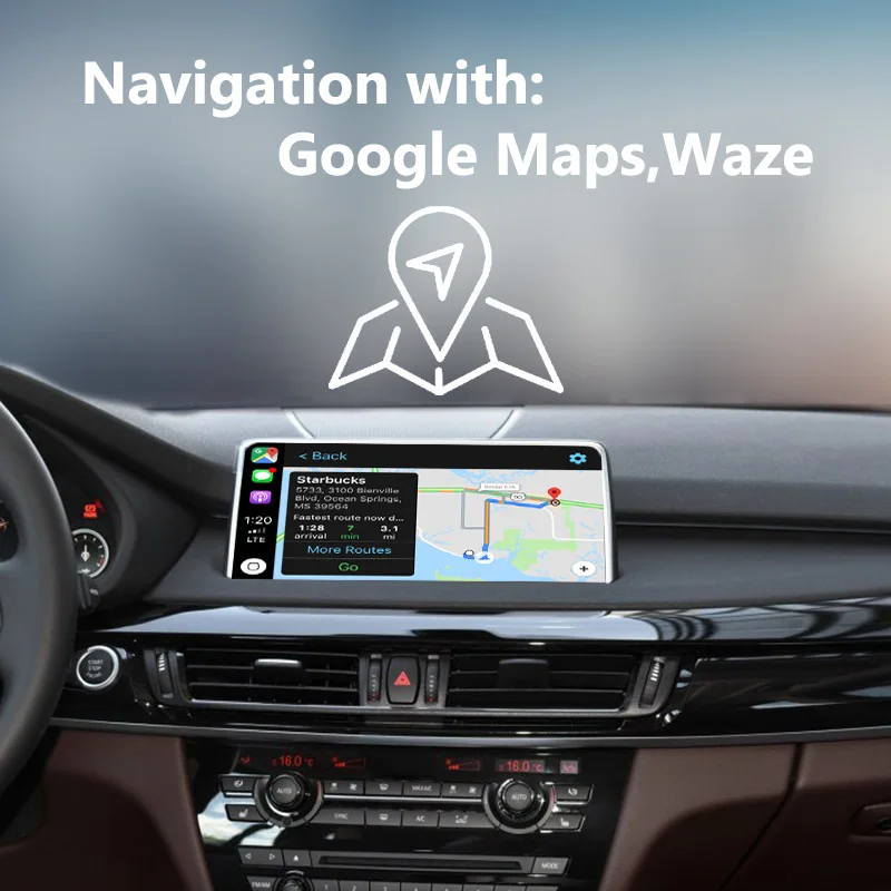 Joyeauto WIFI беспроводной Apple Carplay для BMW NBT X5 X6 F15 F16 F25 F26 2013 2016 Поддержка iOS/Android