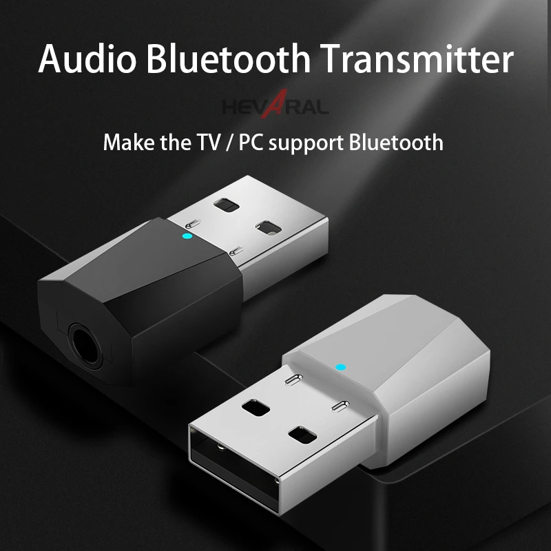 Bluetooth передатчик Hevaral для ТВ ПК беспроводной мини адаптер стереозвука музыки