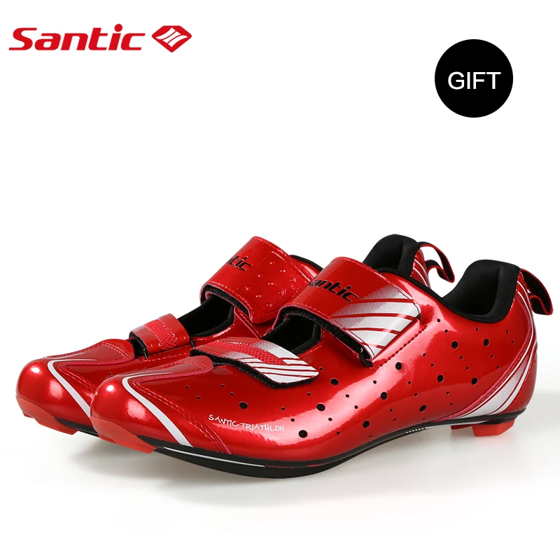 Мужская велосипедная обувь Santic мужская для триатлона с низом из углеродного