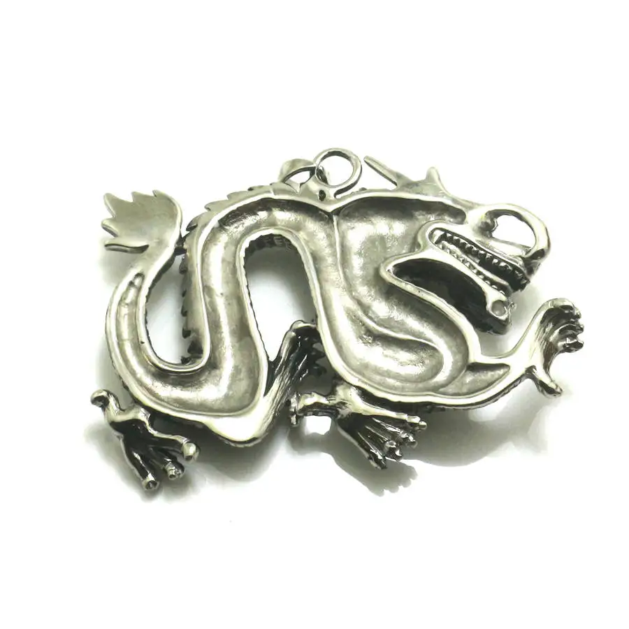 

Huge & Heavy Mens Boys 316L Stainless Steel Cool Big Dragon Amazing Design Pendant For Biker