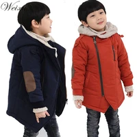 childrens jackets for boys winter kids blue hooded zipper jacket coats baby boy fur warm outwear clothes teenager snow coat