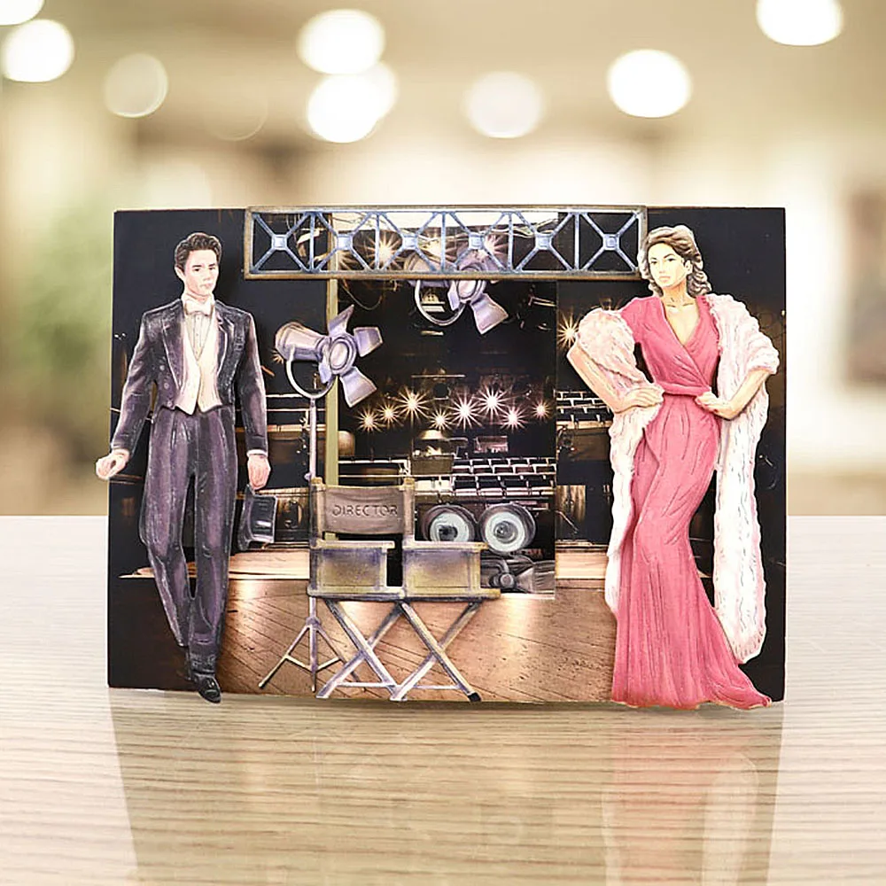 Ремесло металл резка умирает 2019 Новый леди и джентльмен трафарет для DIY штампы