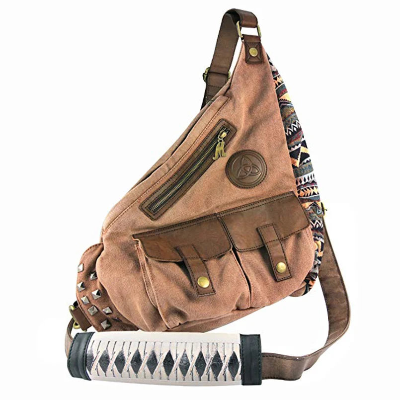 Холщовая сумка мессенджер Walking Dead The Michonne Katana Sling Bag обычные сумки женские