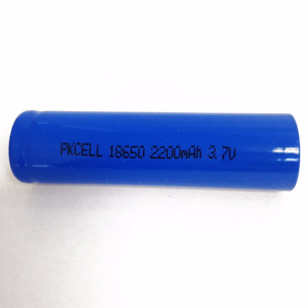 2 шт PKCELL 3,7 V 2200mah 18650 литий-ионная батарея ICR 18650 литиевые аккумуляторы для светодиодный фонарь