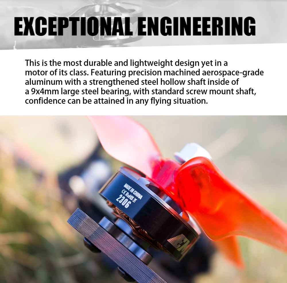 Официальный Emax Eco 2207 бесщеточный двигатель 1700kv 1900kv 2400k для FPV дрона RC самолета и фристайла
