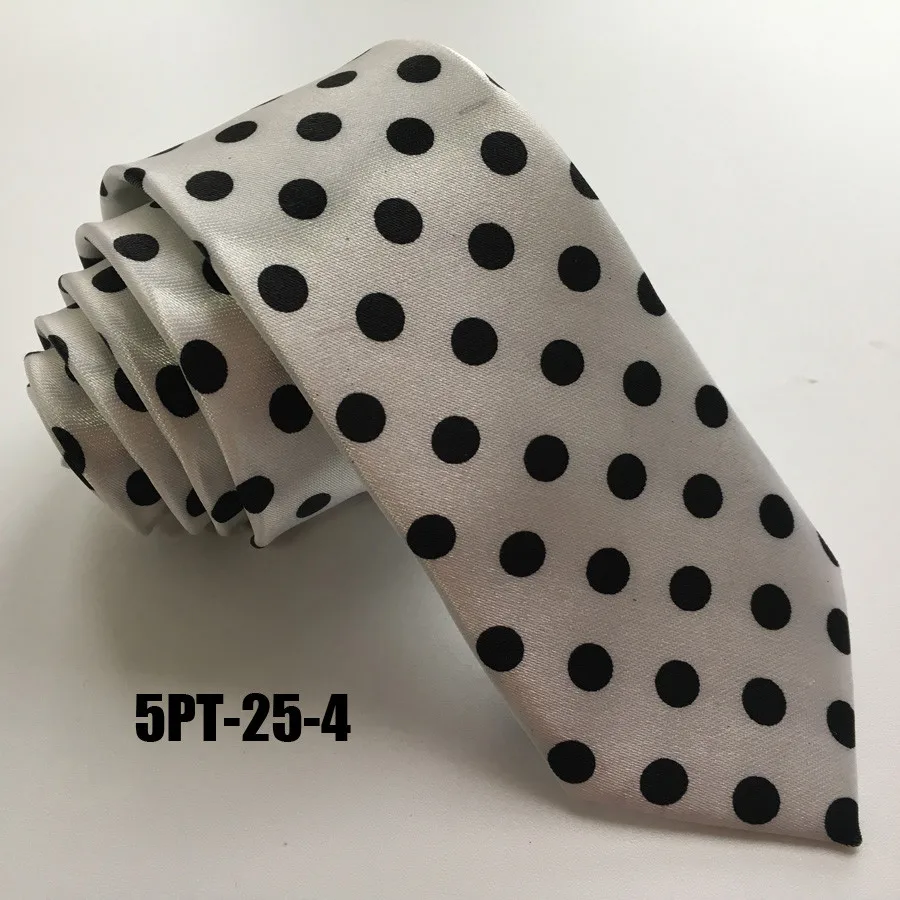 Уникальный тонкий галстук 5 см в горошек из полиэстера Gravata | Аксессуары для