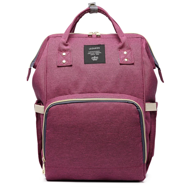 Purple Mummy Bags Сумки для подгузников, женские многофункциональные сумки для подгузников, сумки для ухода за ребенком, дорожные рюкзаки с несколькими карманами, сумка для кормления, женские рюкзаки оптом - Цвет: Purple Mummy Bags