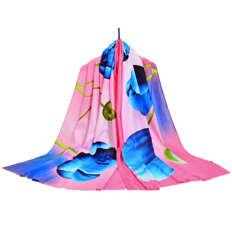 Шарф женский 2017 модный бренд горячая распродажа одежда аксессуары цветок Зимний