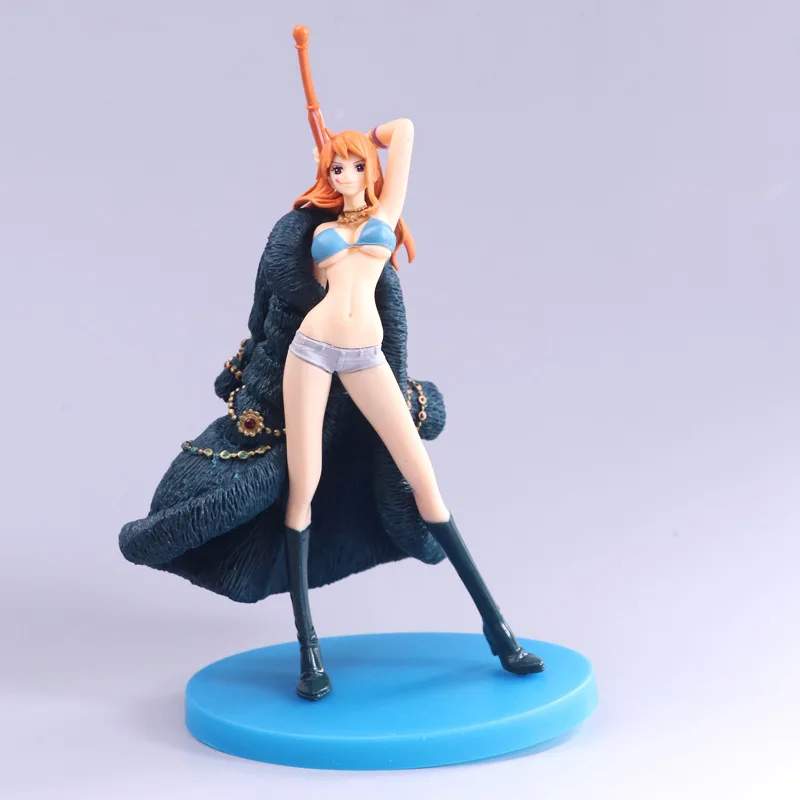 OP 20th anniversary Nami сексуальное синее богатое пальто экшн-фигурка нами коллекция ОП модель игрушки подарки 20 см