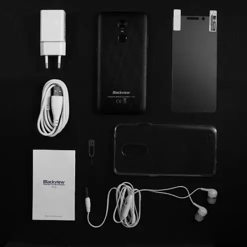 Blackview A10 MT6580A четырехъядерный 2 Гб ОЗУ 16 Гб ПЗУ 5 дюймов HD 3g Смартфон Android 7,0 отпечаток пальца 8,0 МП задняя камера мобильный телефон