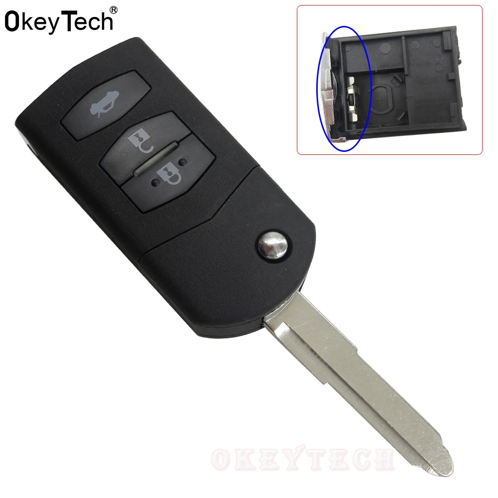 Автомобильные аксессуары OkeyTech защитный чехол для ключа с 3 кнопками MAZDA 2 5 6 RX8 MX5