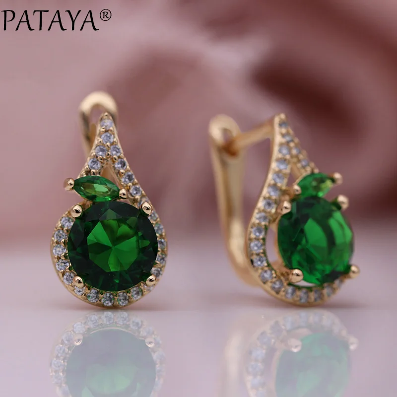 Серьги-подвески PATAYA женские изящные висячие украшения в виде лошадиного глаза из
