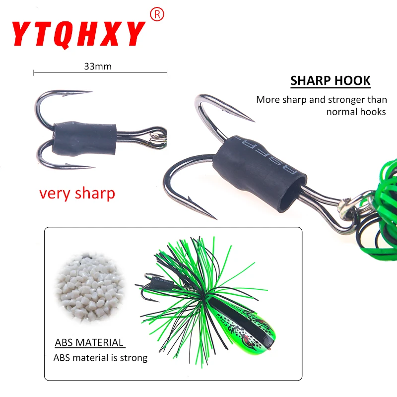 YTQHXY 1 шт. поппер Лягушка рыболовная приманка 90 мм 9 г воблеры для воды Snakehead жесткая