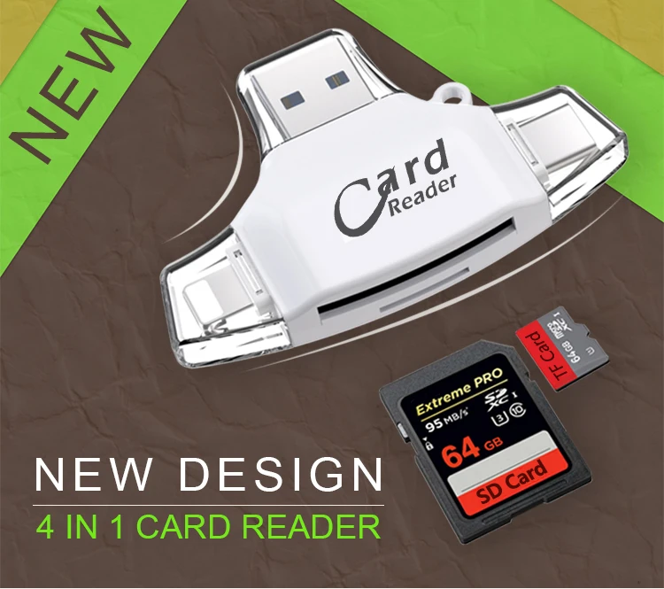 Ingelon кардридер адаптер карты Micro SD карты памяти MMC для iPhone 8 7 PLUS 5 5S 6S 6/samsung/LG Android OTG телефоны