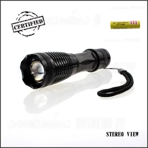 Горячая Распродажа, тактический светодиодный перезаряжаемый фонарик 18650 лм CREE XML-T6 + перезаряжаемый аккумулятор 1 x по низкой цене