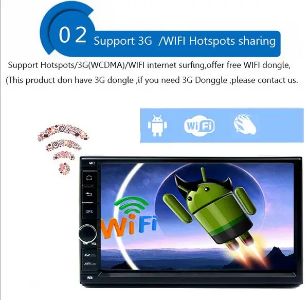 7 &quot2Din 1024*600 Android 1 автомобильный Тап ПК планшет 2 din универсальный для Toota GPS