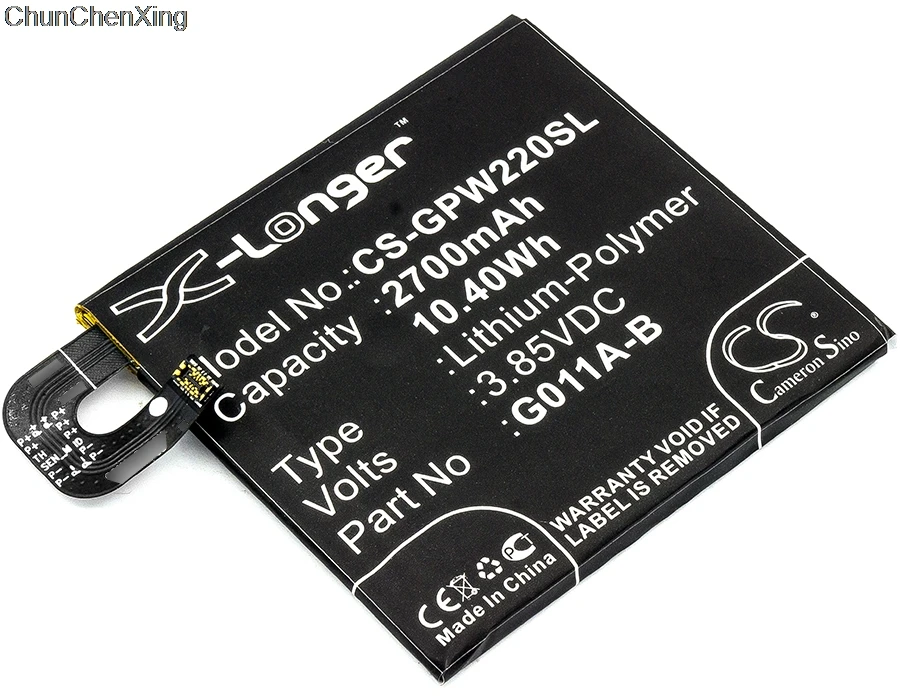 Cameron Sino 2700mAh аккумулятор G011A-B для Google G011A, Pixel 2