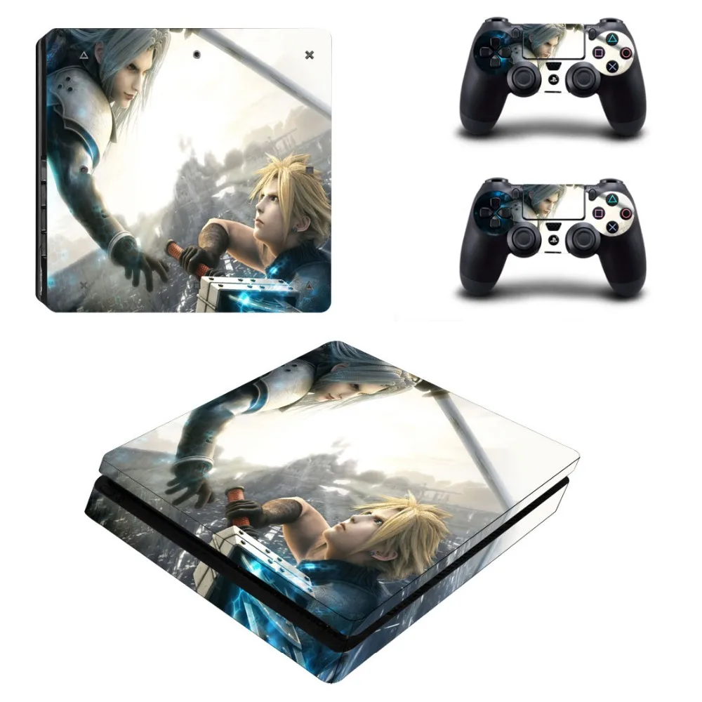 Final Fantasy Skin Stickers PS4 Slim Sticker for Console and Controller Sony Playstation 4 S | Электроника