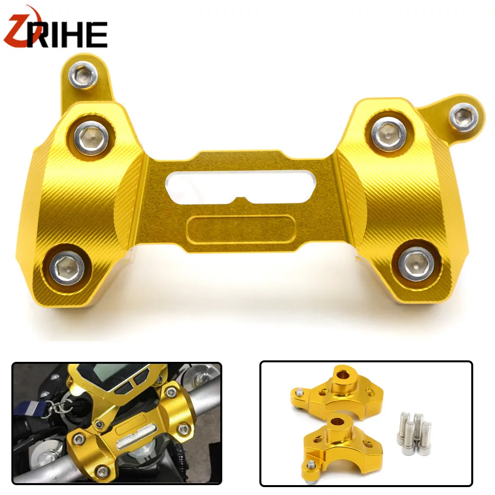 Мотоциклетные аксессуары CNC на руль Fat Handle Bar Riser Mount Clamp Top Cover для Yamaha MT 09 MT09 2013 2014 2015