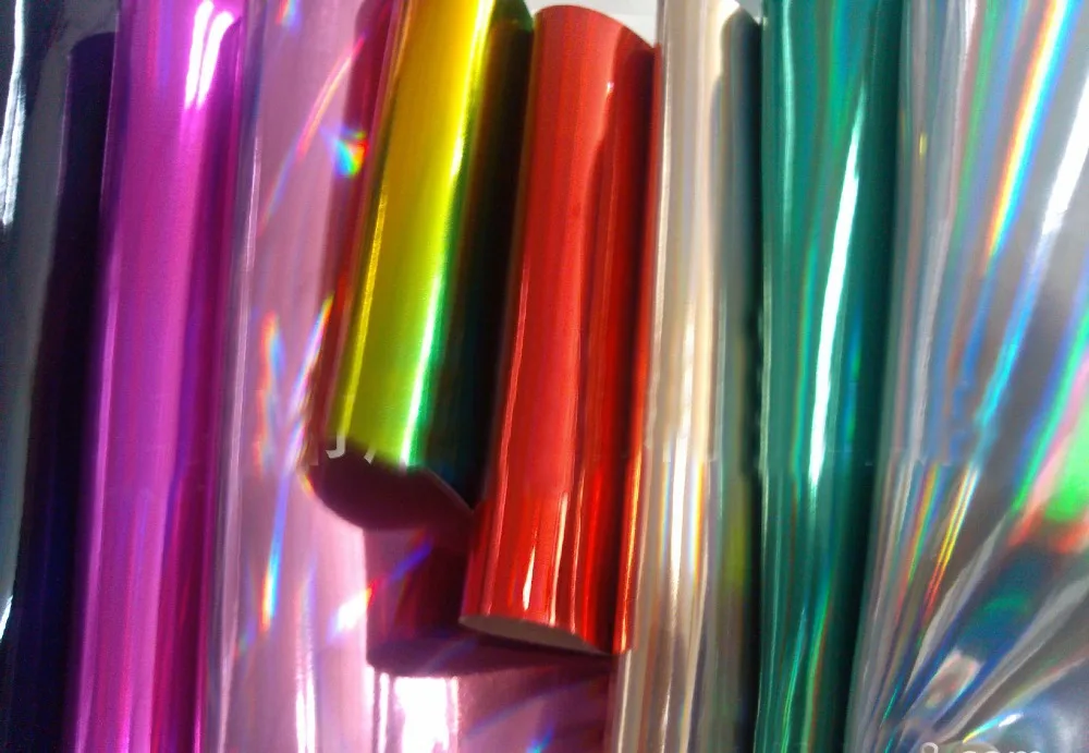 Лазерная кожа/Искусственная голографическая искусственная кожа/оранжевая