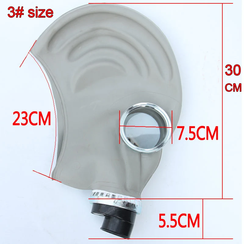 Полностью резиновый респиратор противогаз классический стиль военная версия