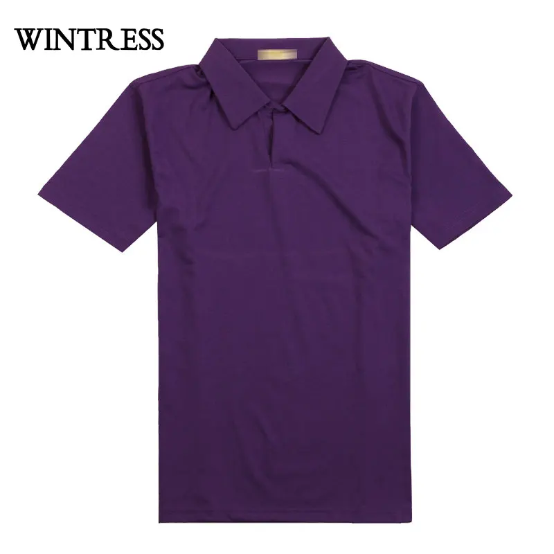WINTRESS Men Casual Style Camisa Polo Shirt New Design Solid Turn Down Collar Top Unisex Clothes Can Custom Logo | Мужская одежда